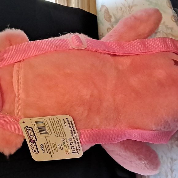 Care Bears Pink Plush Backpack - Picture 3 of 4